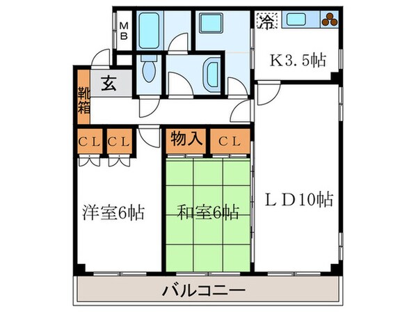 リッツ岡崎の物件間取画像